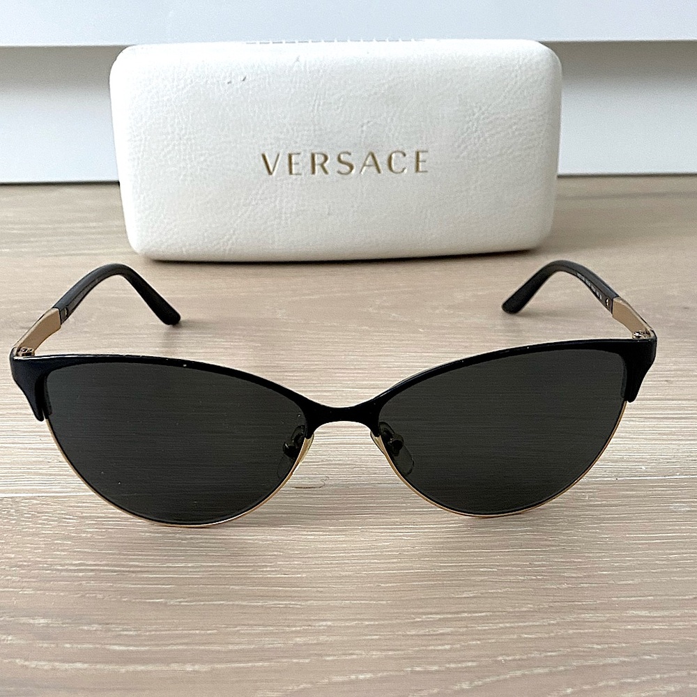 Versace VE2148 Black and Gold Sunglasses